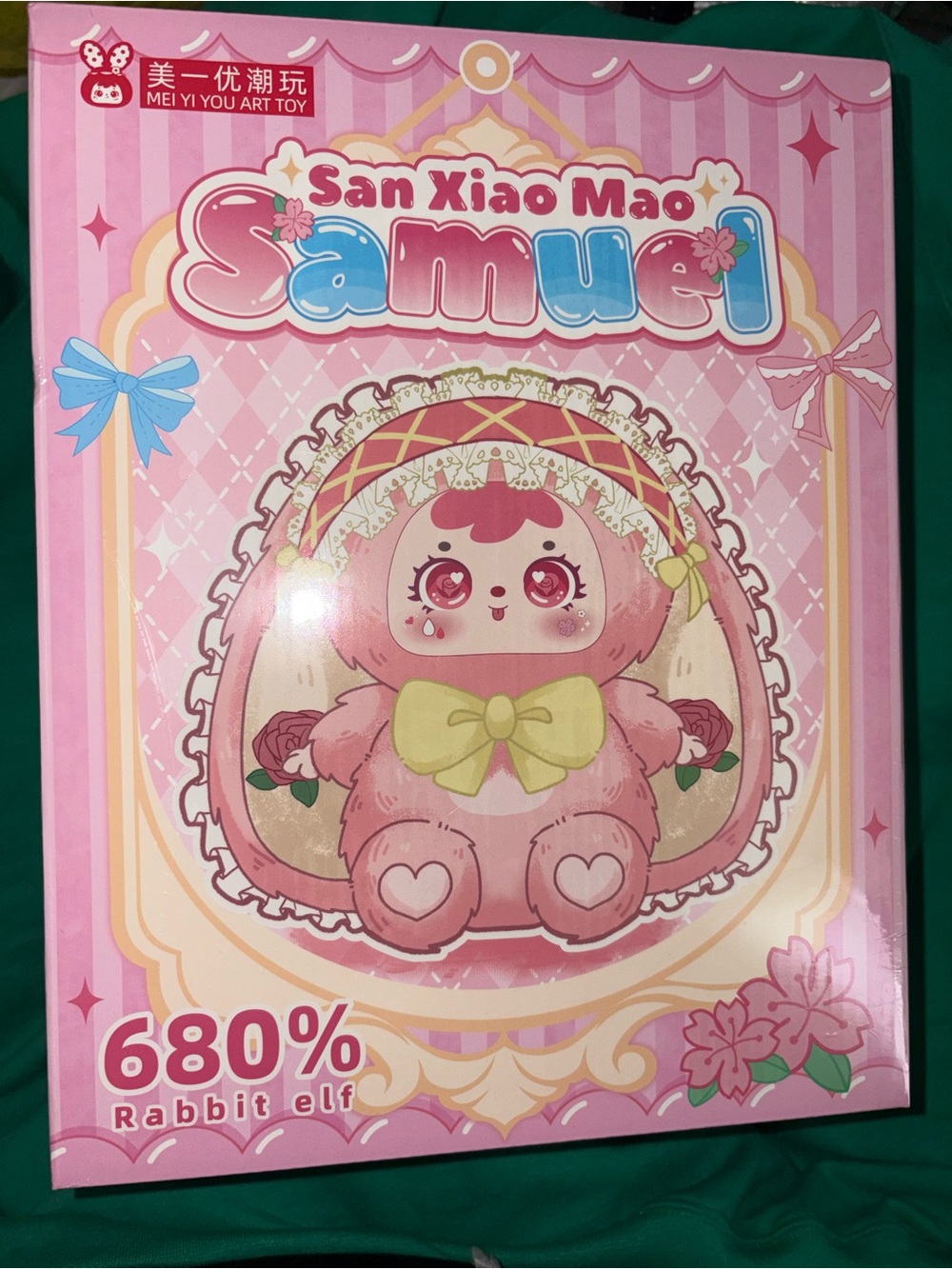 Samuel 680% Pink Rabbit Elf Plush Toy